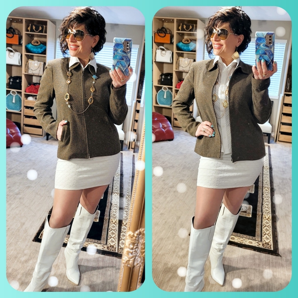 Garfield & Marks zip up blazer made in 🇺🇸